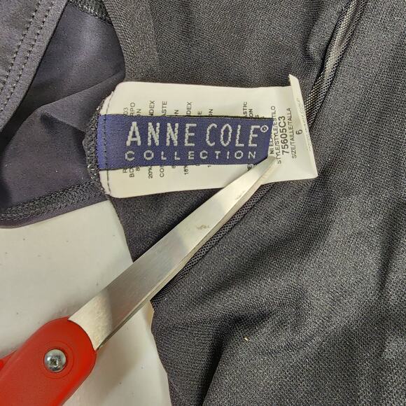 Anne Cole Collection One Piece Swimsuit Black with Mesh Size 6 NWT - Picture 9 of 14